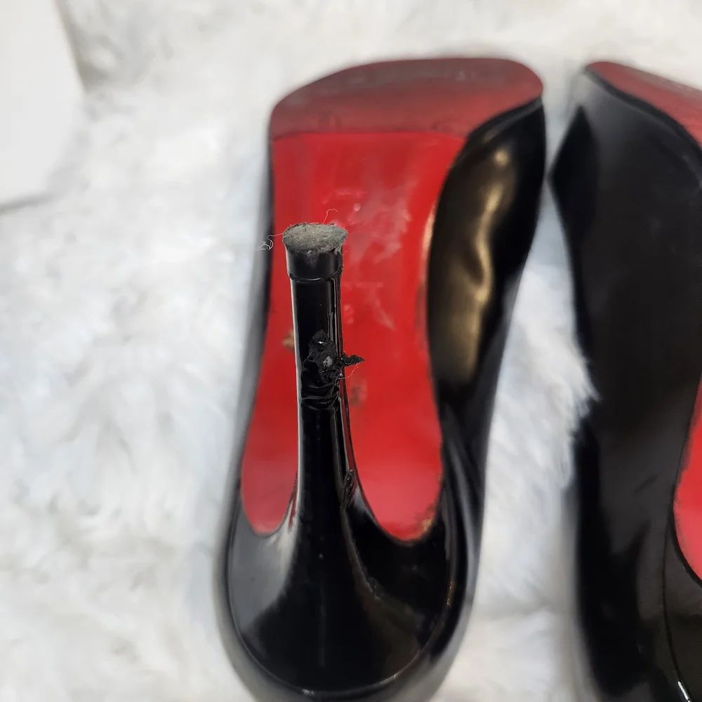 Women's Black Christian Louboutin Pumps - Picture 4 of 5